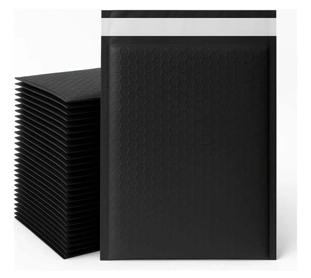 Envelope de Segurança Preto 12x18 c/ Bolha (Pacote c/ 500un)
