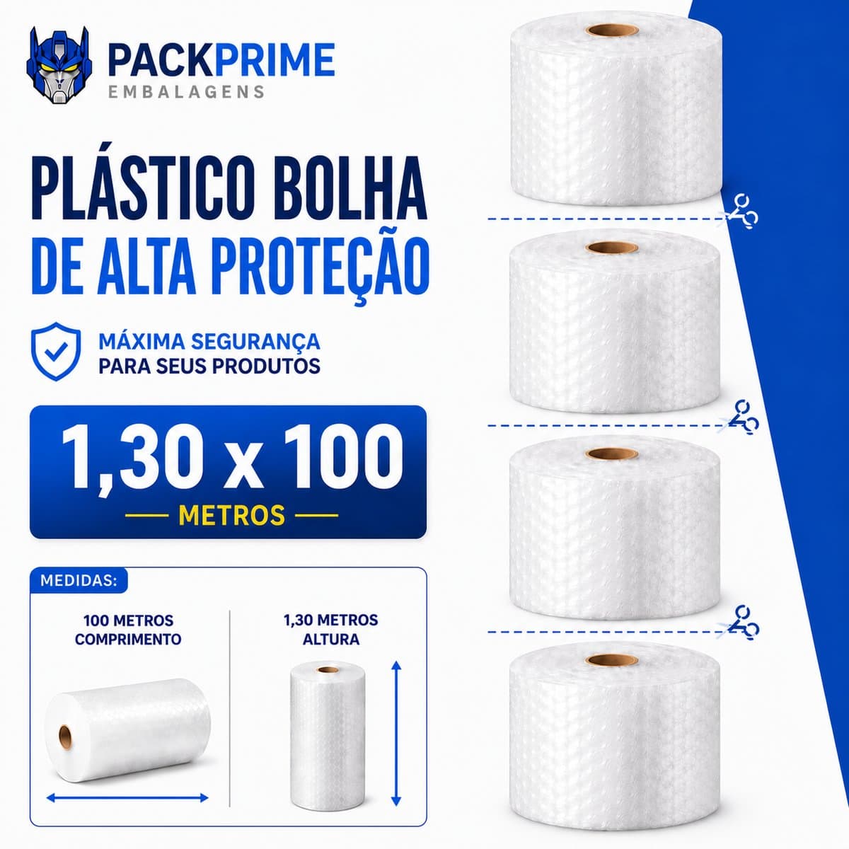 Plástico Bolha 1,30x100 C4